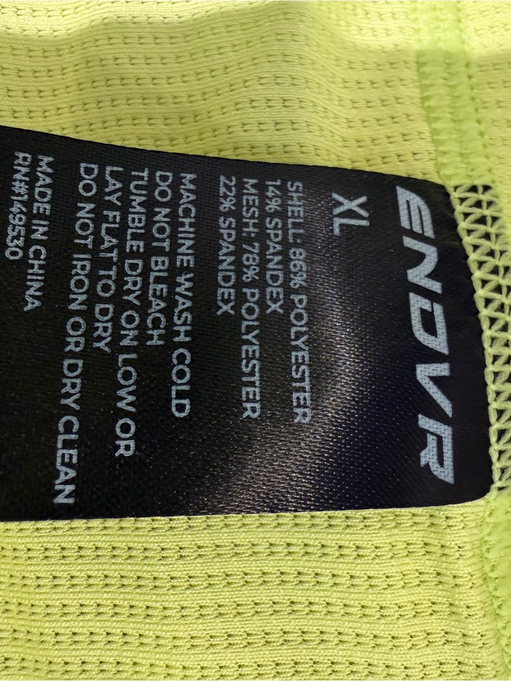 Women’s Athletic Running Shorts XL – Lime Green High Rise Performance Shorts - Picture 6 of 7